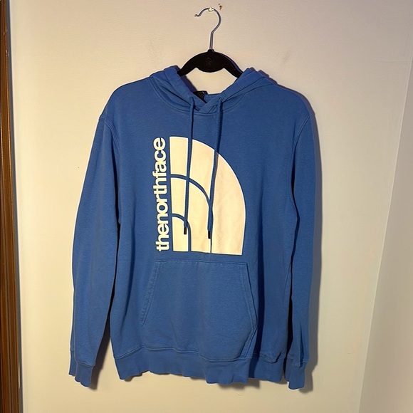 The North Face - BLUE DRAWSTRING HOODIE - Picture 1 of 3